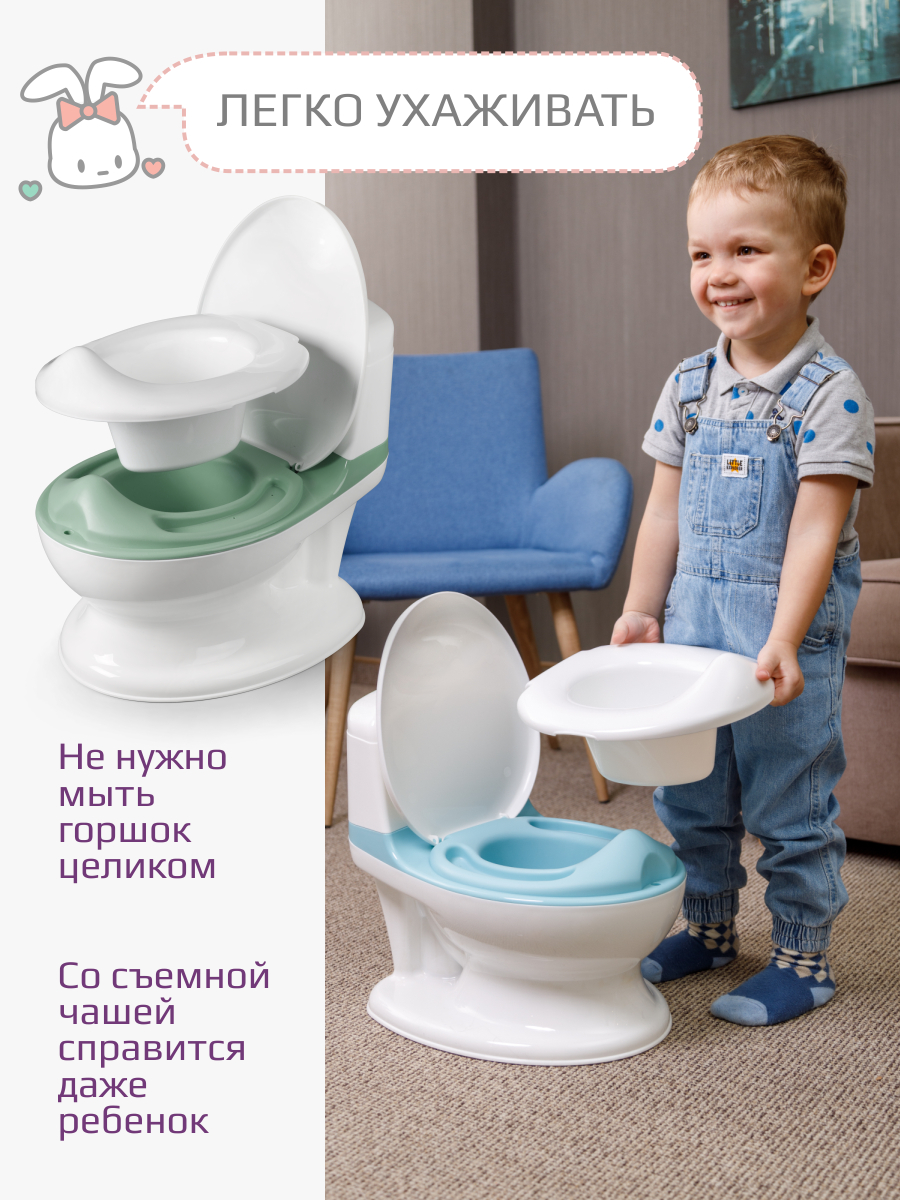 Горшок KidWick Hippo музыкальный зеленый - фото 6