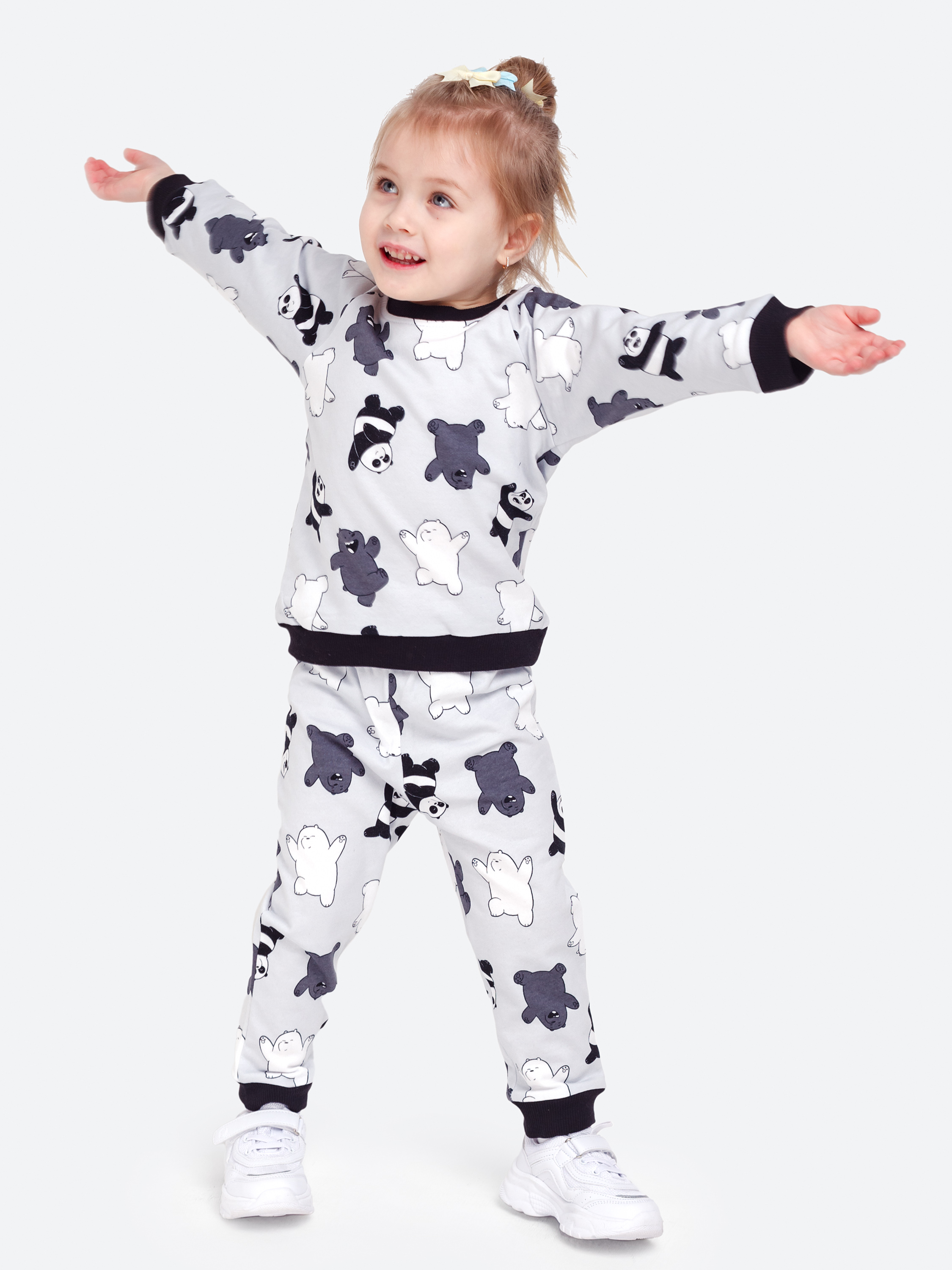 Костюм VEDDI 635ф-21/серый/панда - фото 9