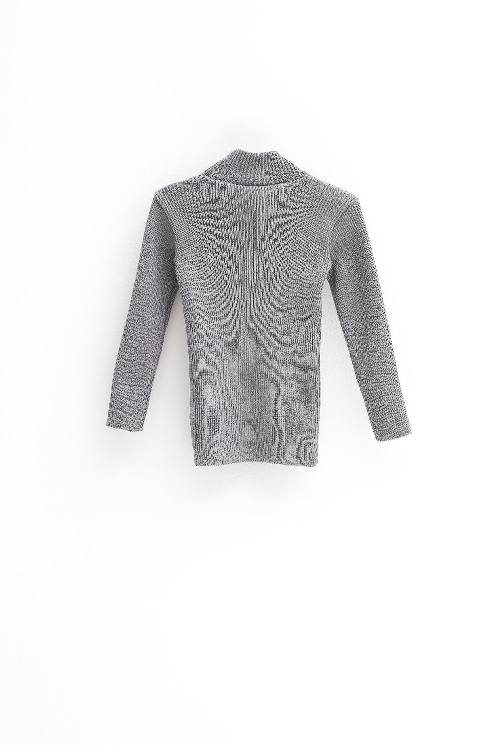 Водолазка MINIDINO ВЯЗ-В-003/ДВодолазка вязаная детская серый меланж - фото 2