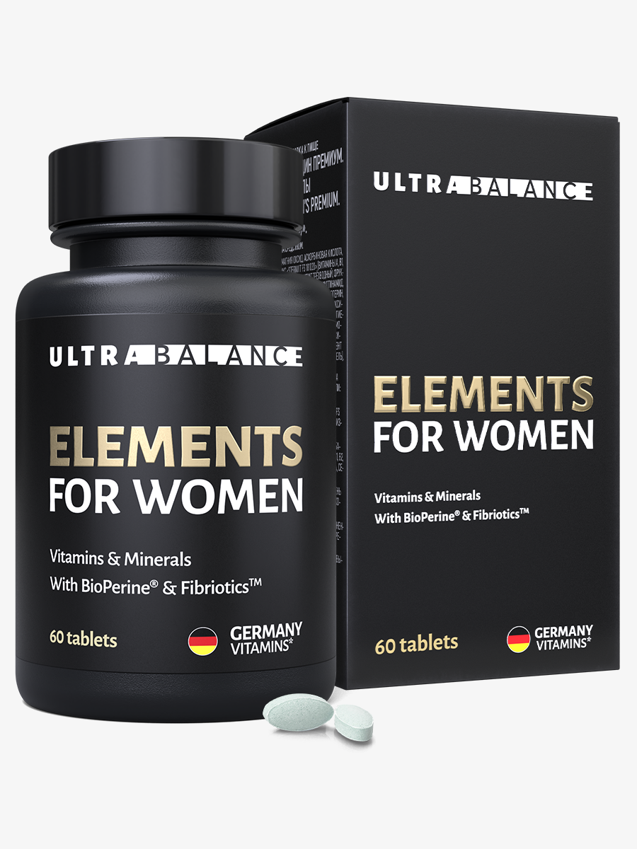 Изображение товара Женские витамины UltraBalance с BioPerine и Fibriotics 60 таблеток
