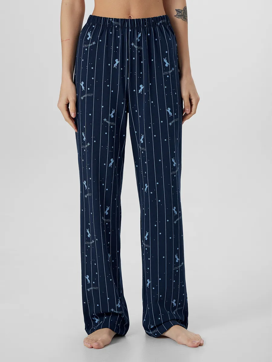 Пижама Mark Formelle (Марк Формэль) 592462/лошади на синей полоске - фото 5
