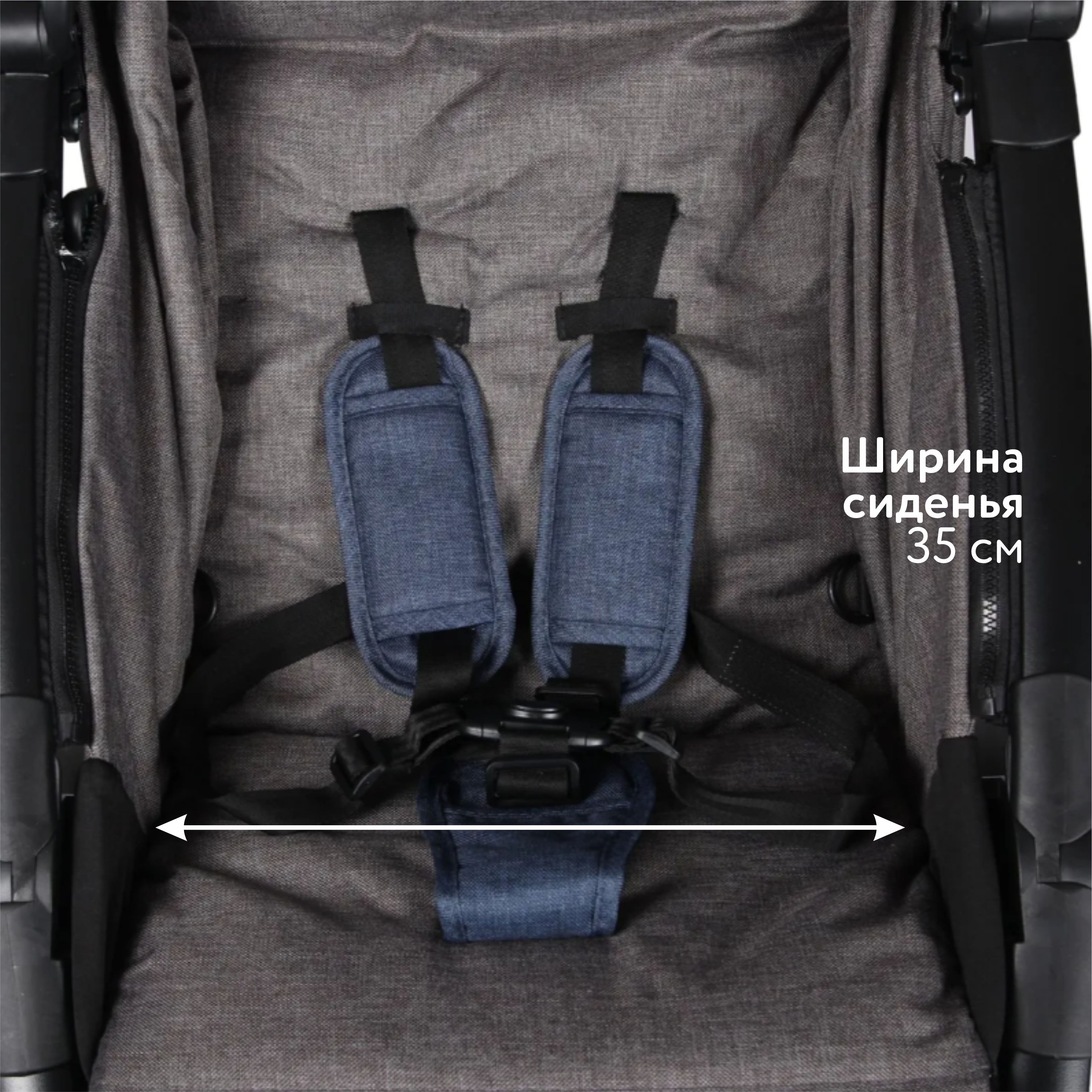 Коляска прогулочная Babyton Blue синий - фото 8
