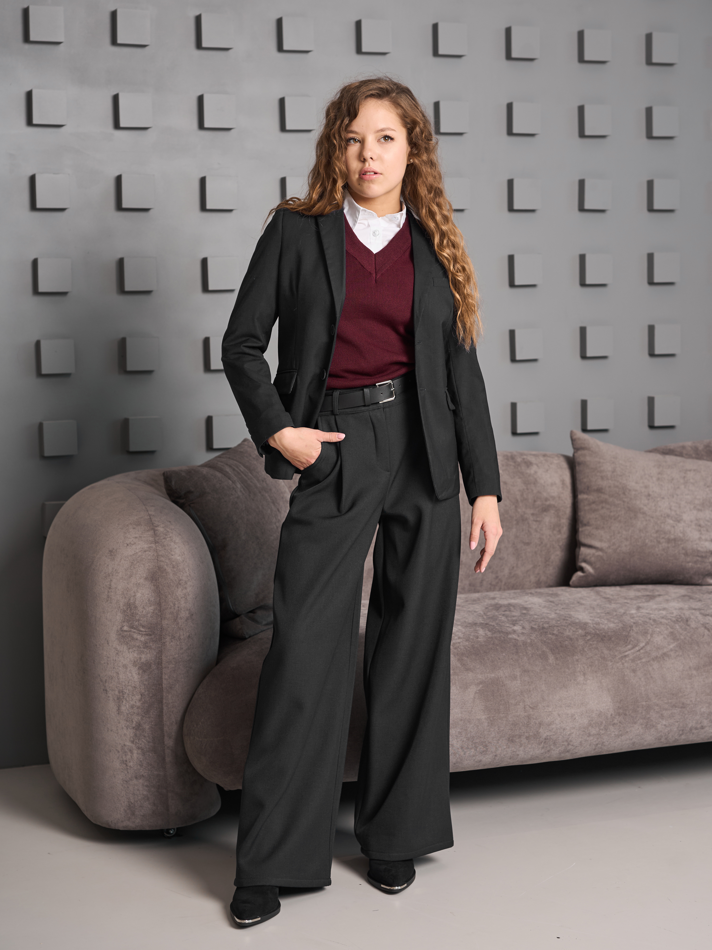 Брюки-палаццо СИНЯЯ МОДА WF501B-H39 - фото 8