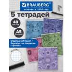 Общая тетрадь Brauberg клетка 48 лист. 5 шт.