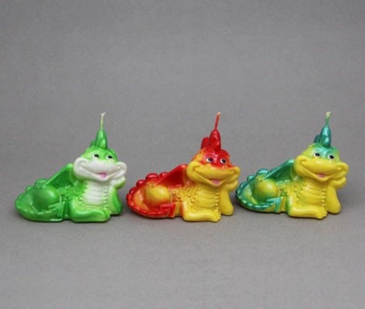 Свеча Дракон на отдыхе (75х55х75 вес 56 гр) - фото 1