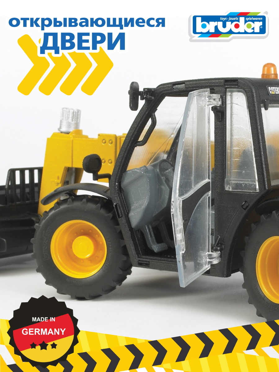 Погрузчик Bruder CAT колёсный Telehandler 02-141 - фото 4