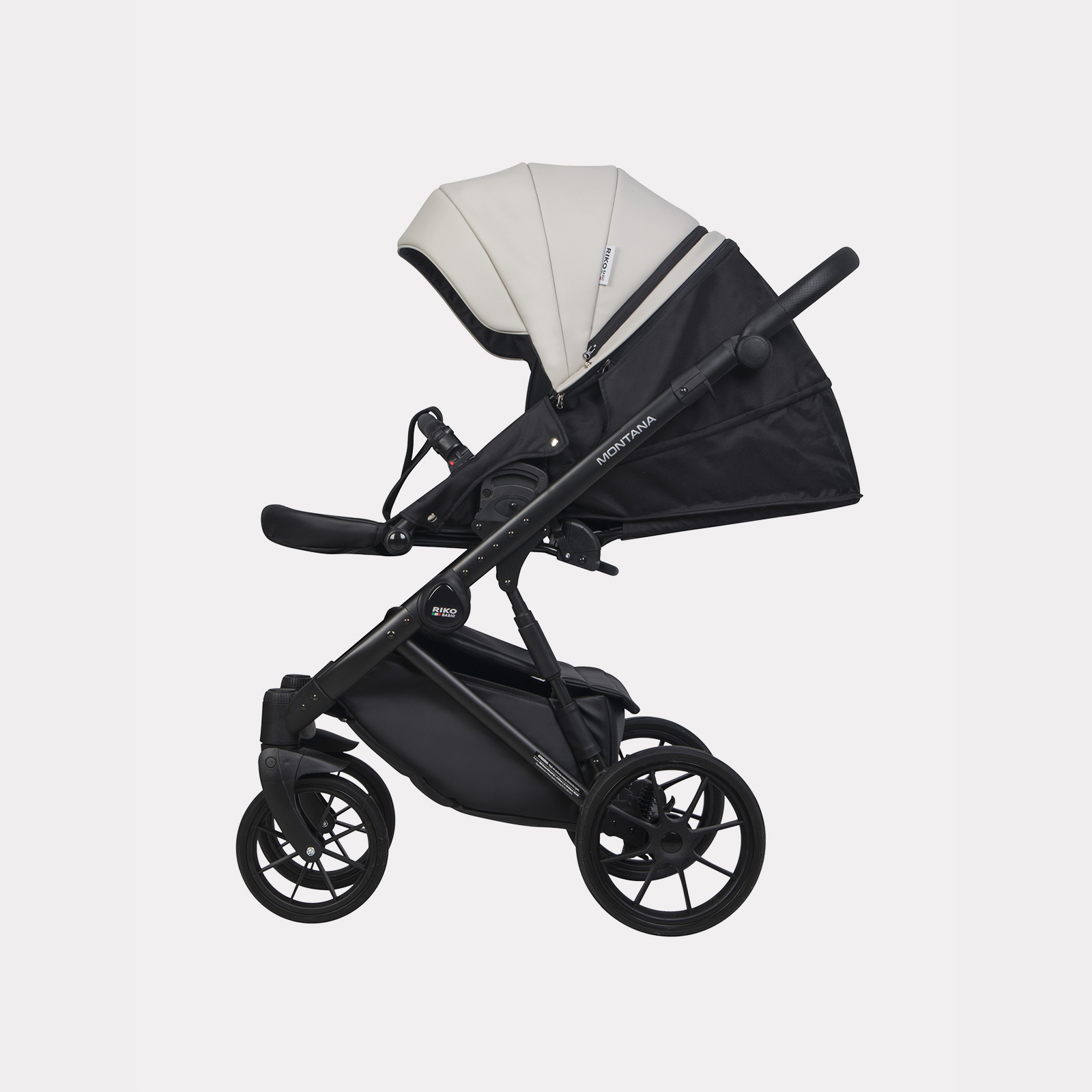 Коляска 2в1 Riko Basic Montana Ecco черный - фото 9