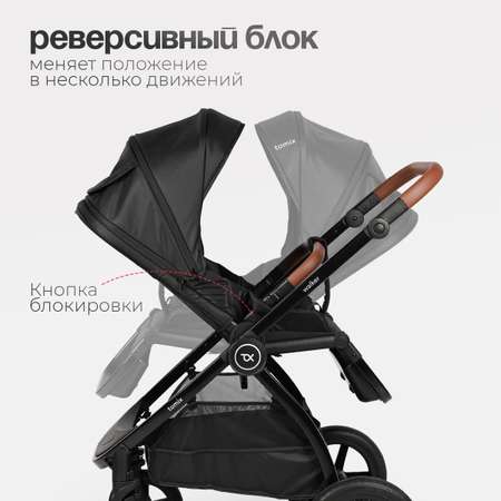 Коляска 2в1 Tomix Walker lux черный