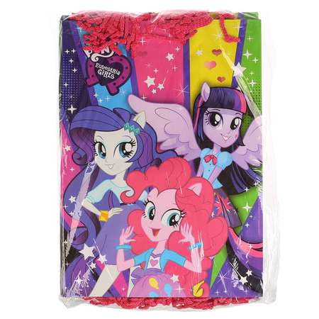 Пакет Играем вместе Веселый праздник Equestria girls глянцевый подарочный