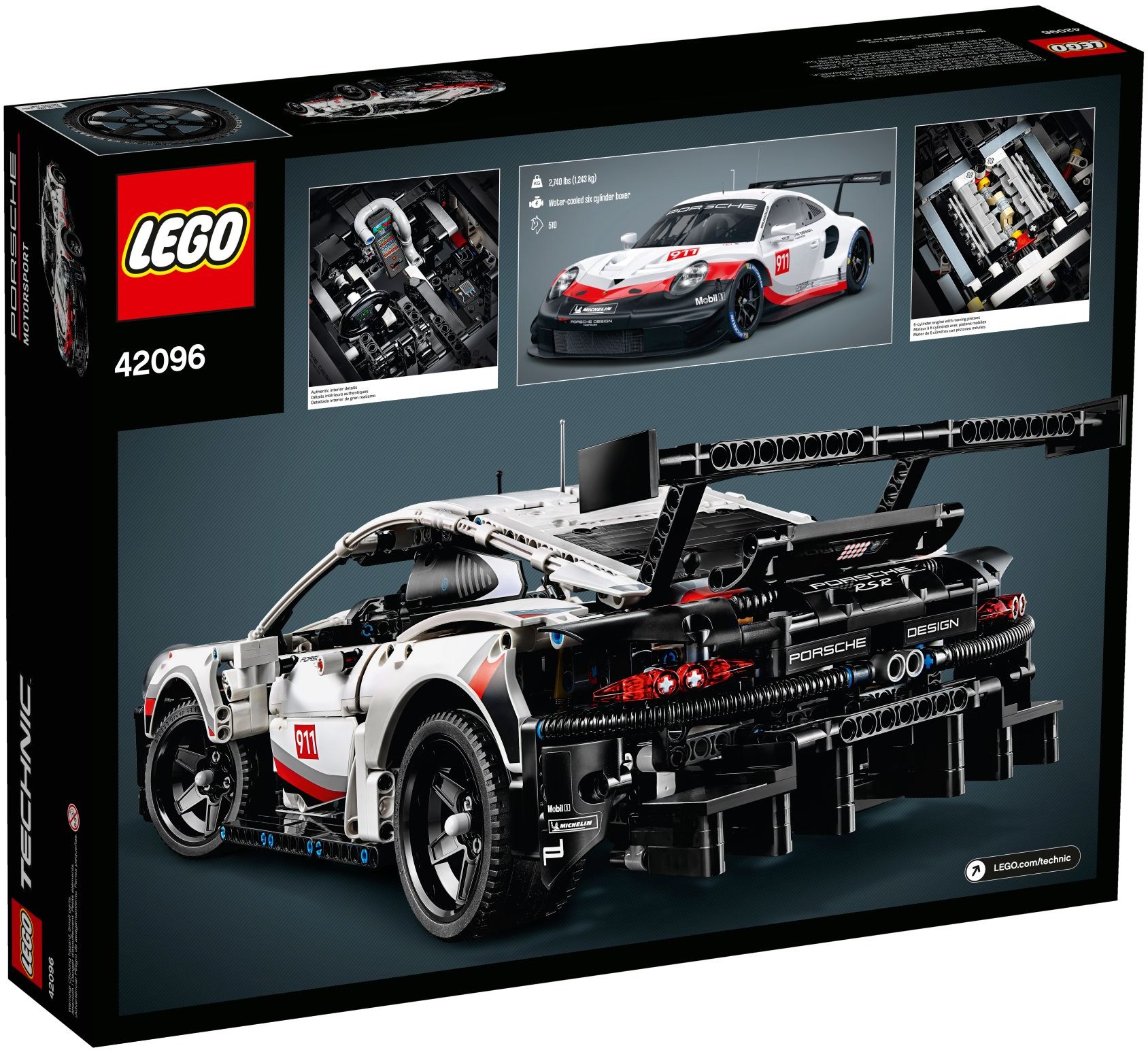 Конструктор LEGO Technic 42096 1580 дет. - фото 4