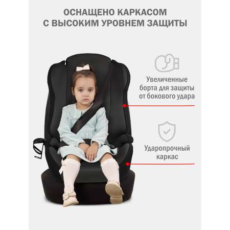 Автокресло SIGER Кросс Fix Isofix 2/3 (15-36 кг) черный