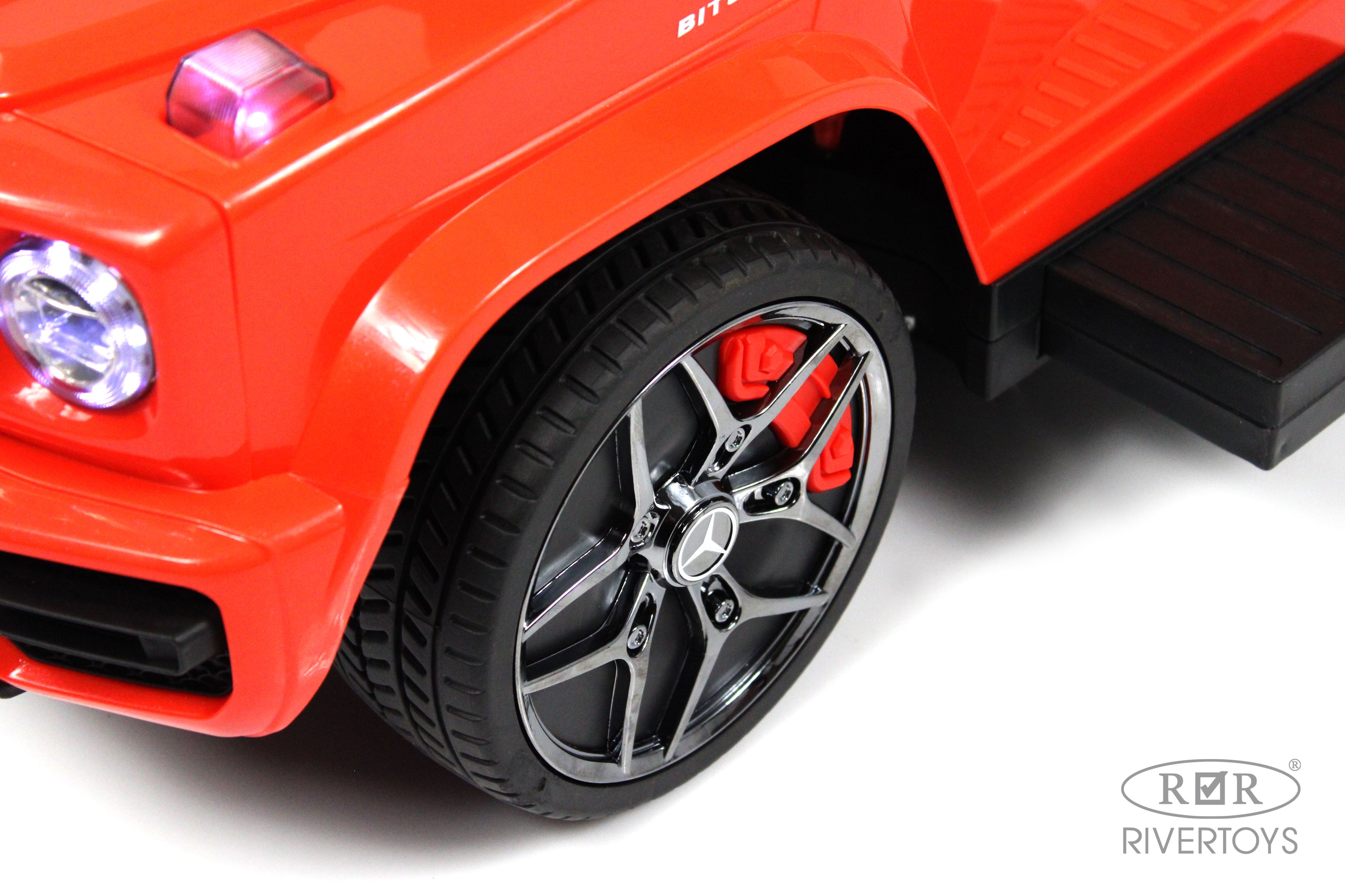 Каталка RIVERTOYS Mercedes-Benz G63 Red Diamond красный - фото 11