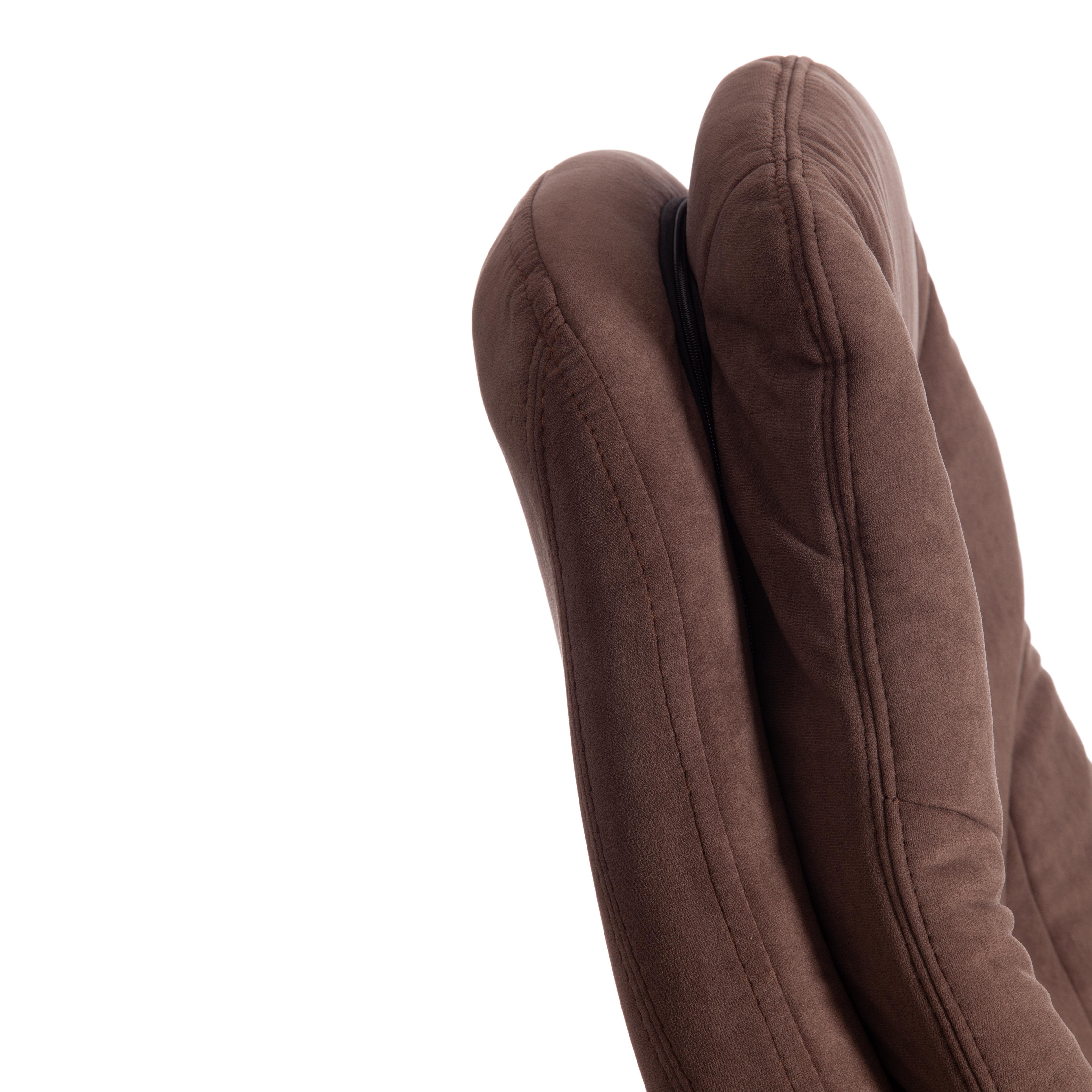 Компьютерное кресло TETCHAIR Комфорт Лт флок коричневый - фото 14