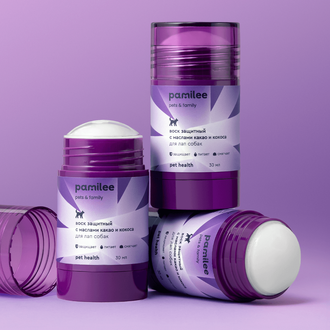 Воск для лап собак и кошек Pamilee, защитный, заживляющий, стик 30 мл - фото 7