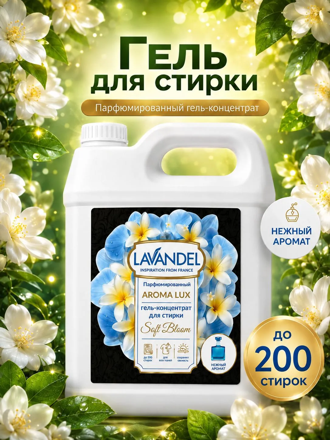 Гель для стирки Lavandel Soft Bloom 5 л - фото 1