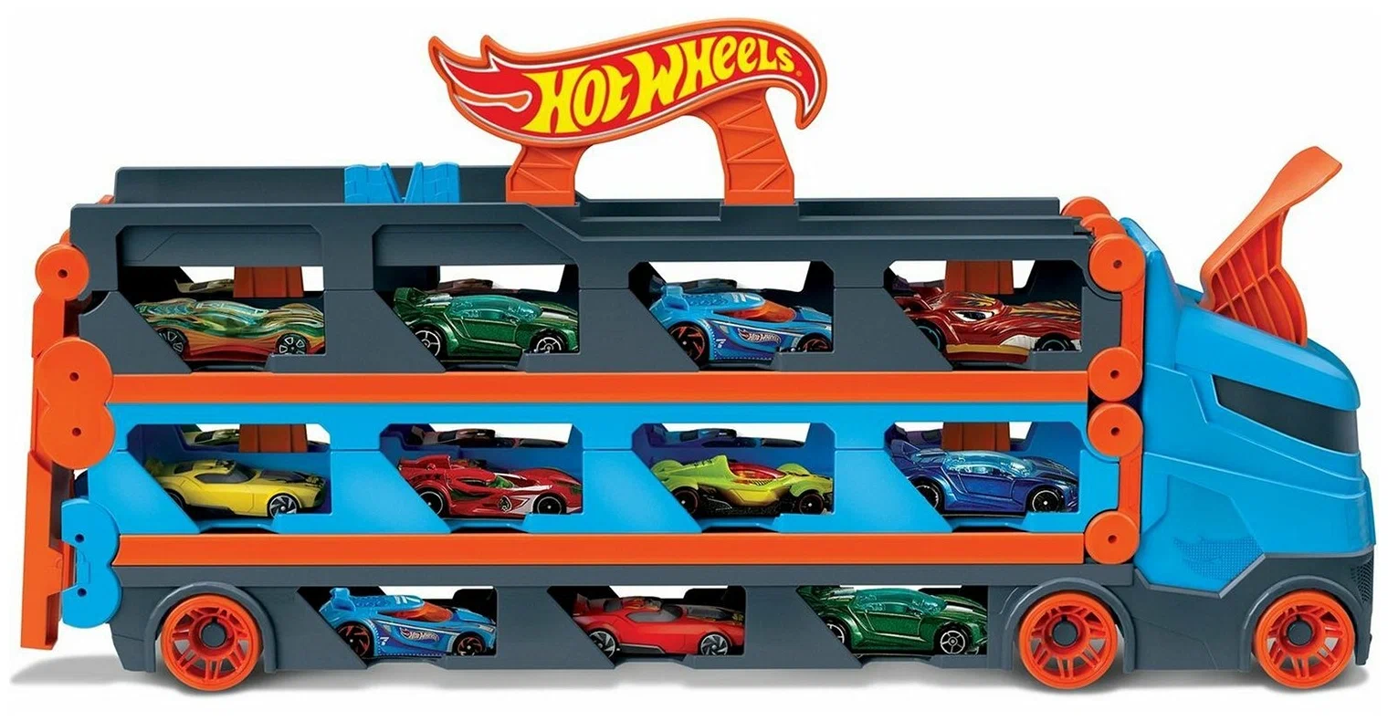 Грузовик Hot Wheels автотрек Скоростная автотрасса GVG37 - фото 1