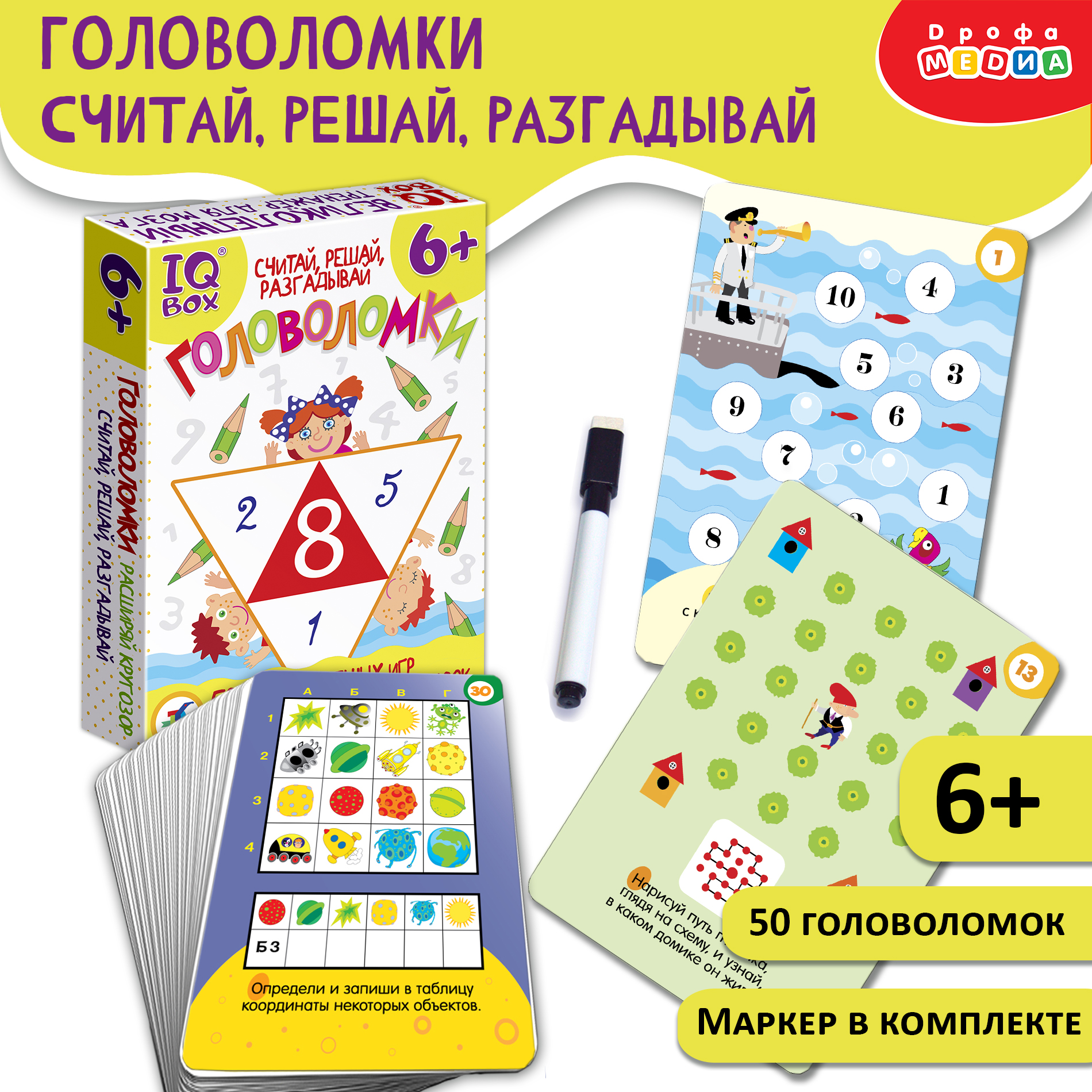 Настольная игра Дрофа-Медиа IQ Box Головоломки - фото 2
