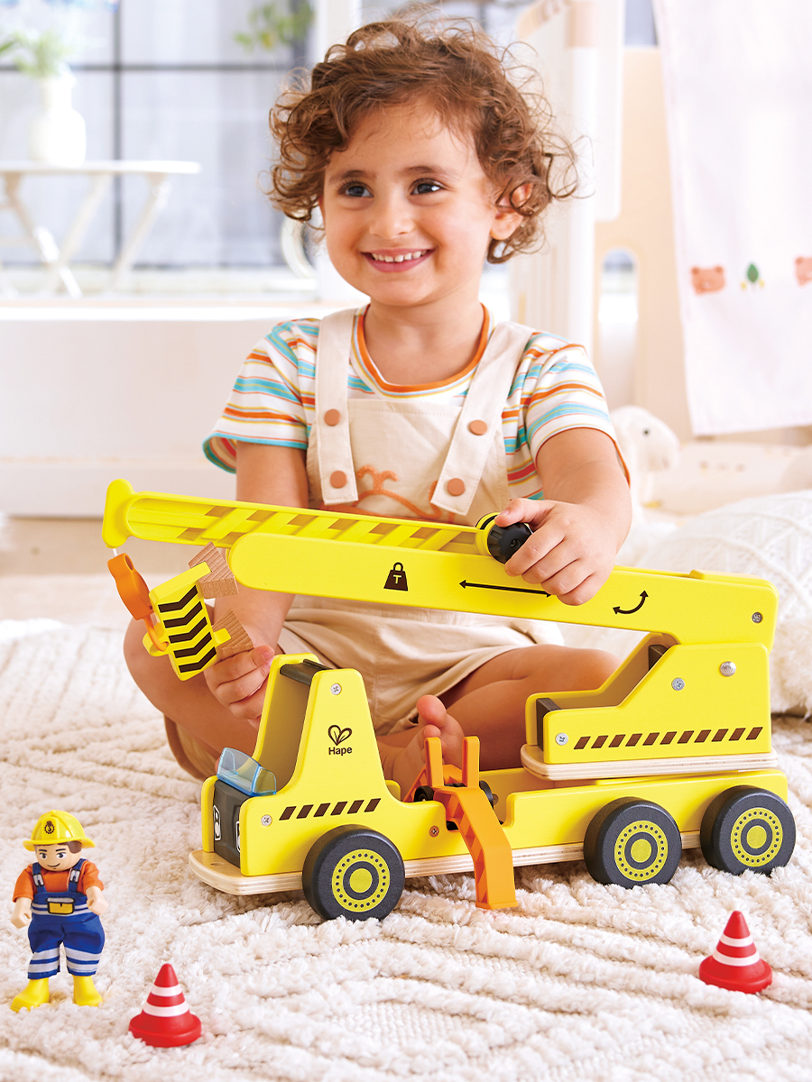 Автокран Hape E3083_HP - фото 1