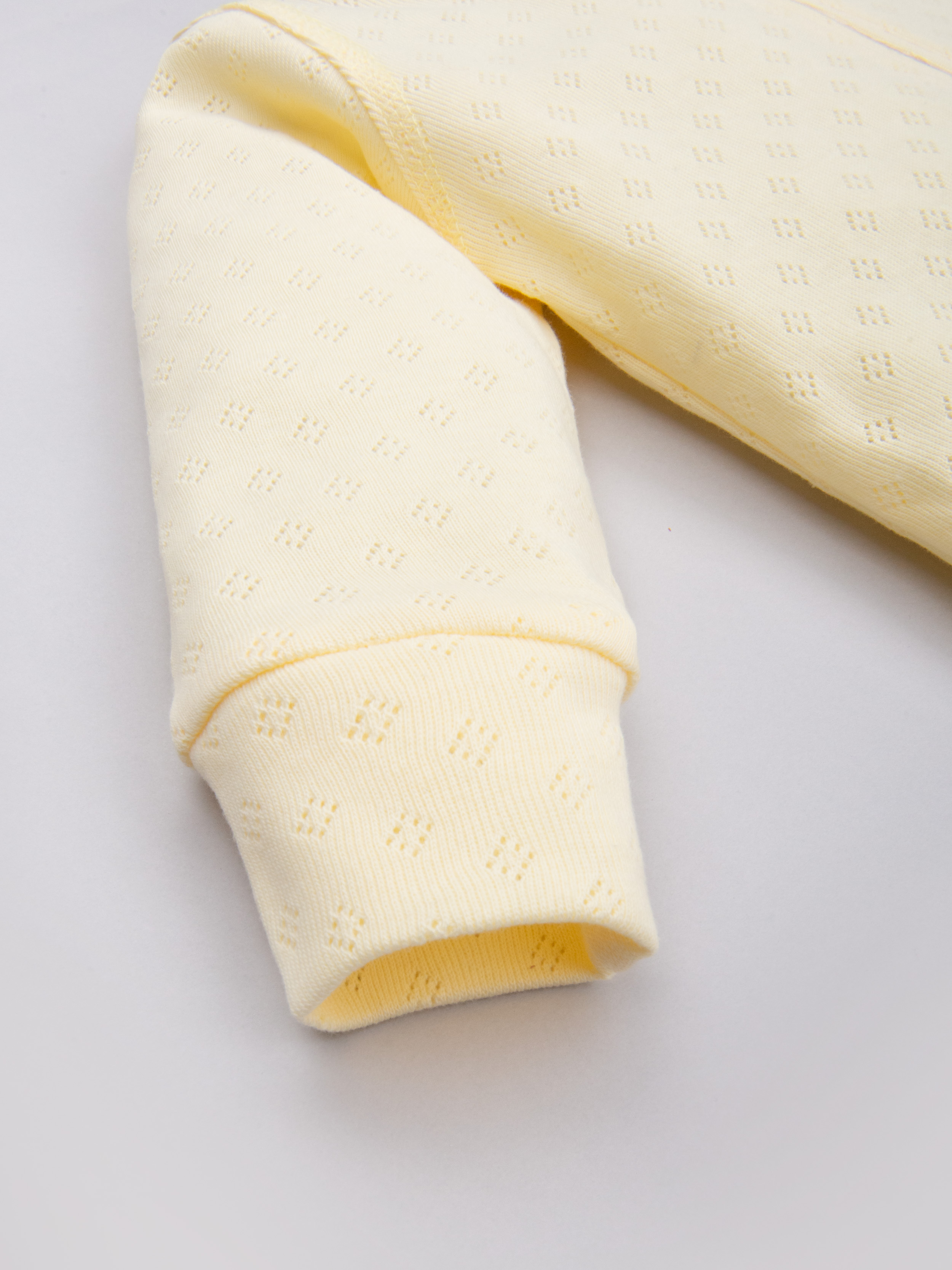 Комбинезон ТРИЯ 1022 ажурная рибана Soft желтый - фото 6