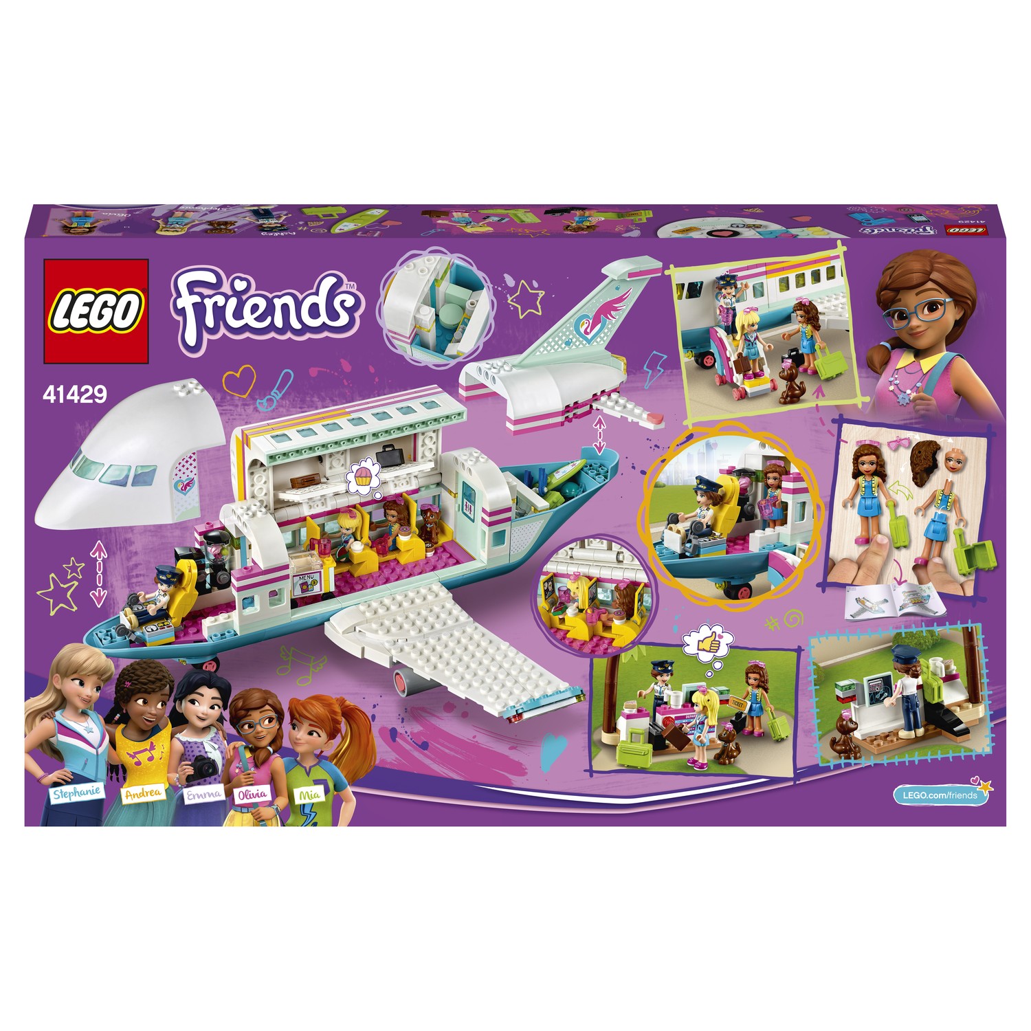 Конструктор LEGO Friends Самолёт в Хартлейк Сити 574 дет. - фото 3