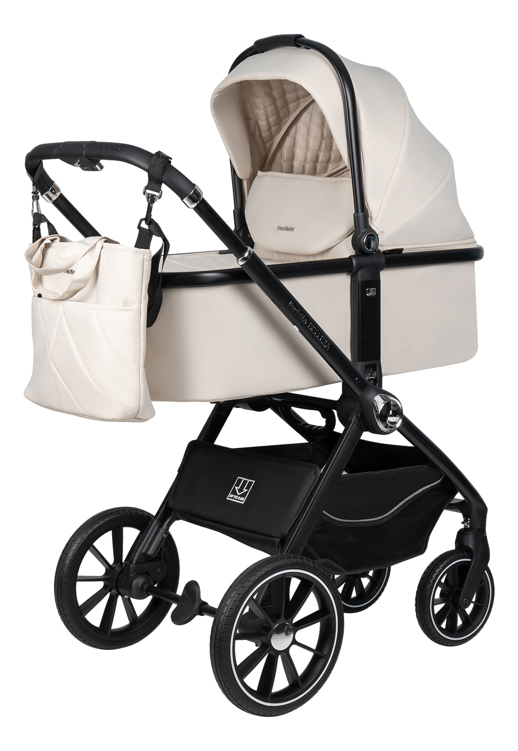 Коляска 3в1 Farfello Belleza бежевый - фото 13
