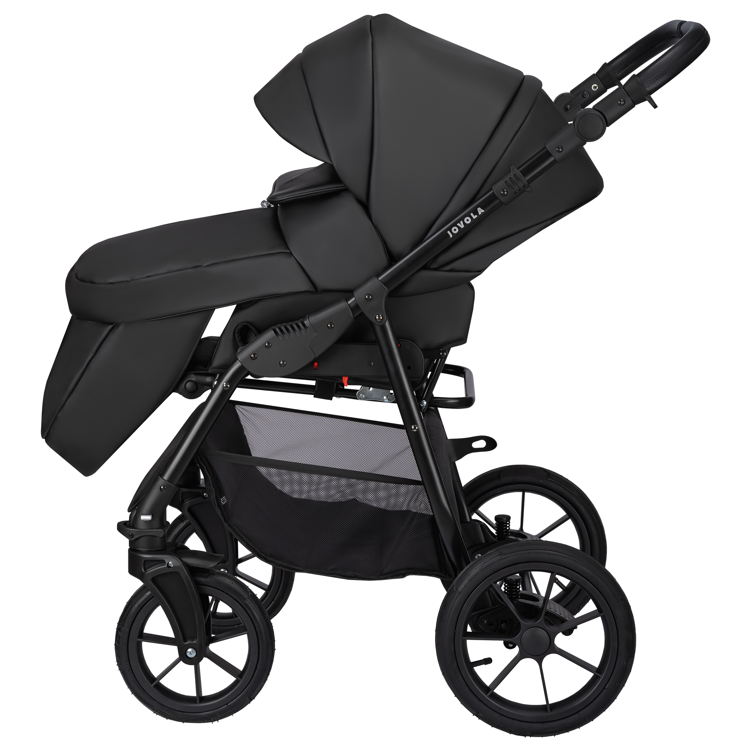 Коляска 2в1 JOVOLA Tessa Eco серый - фото 20