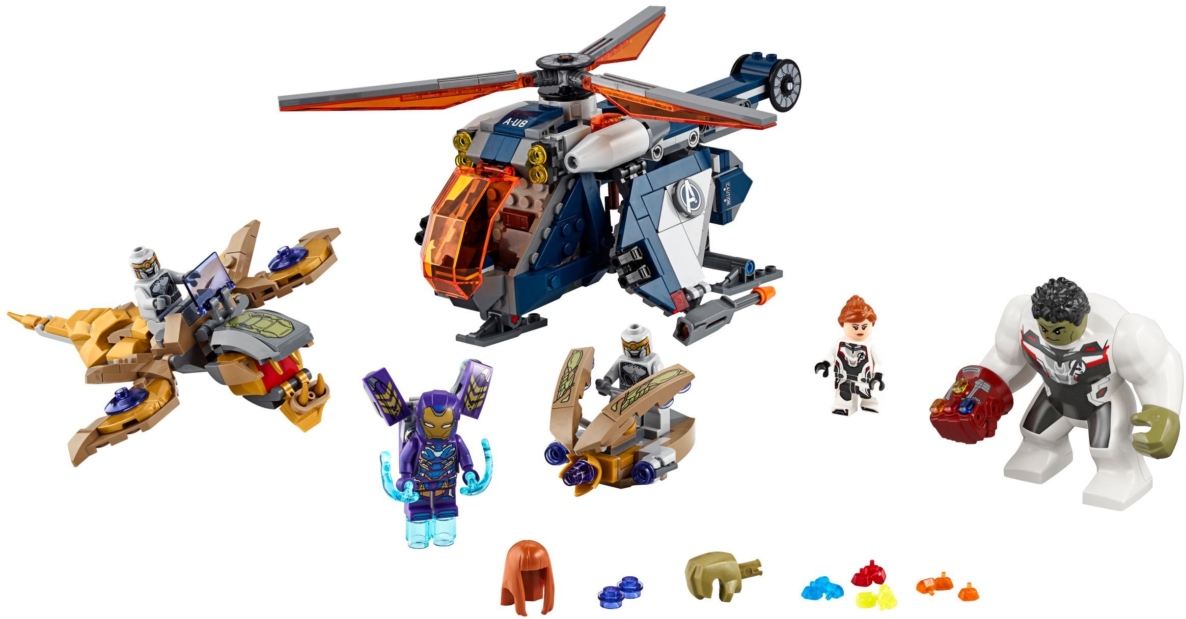 Конструктор LEGO Marvel Super Heroes Спасение Халка на вертолёте 482 дет. - фото 2