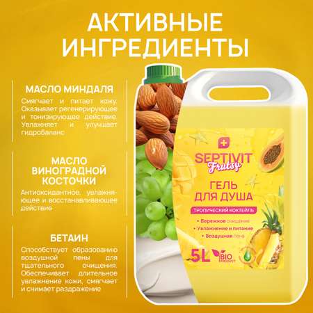 Гель SEPTIVIT Тропический коктейль 5000 мл