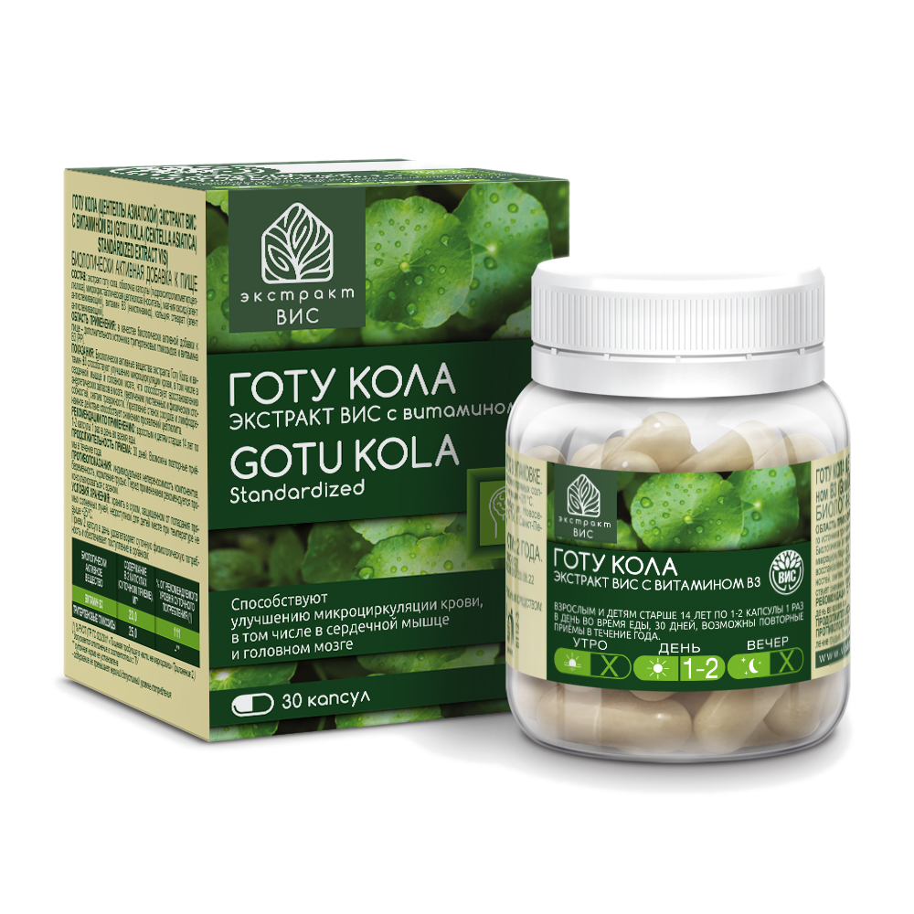 БАД Экстракт-ВИС с витамином В3 капсулы 0,3 г №30 - фото 1