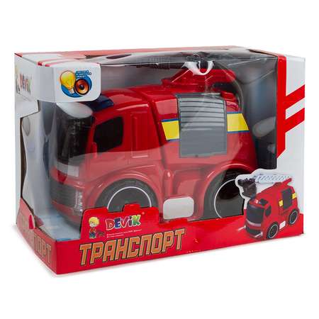 Пожарная машина Devik Toys красный