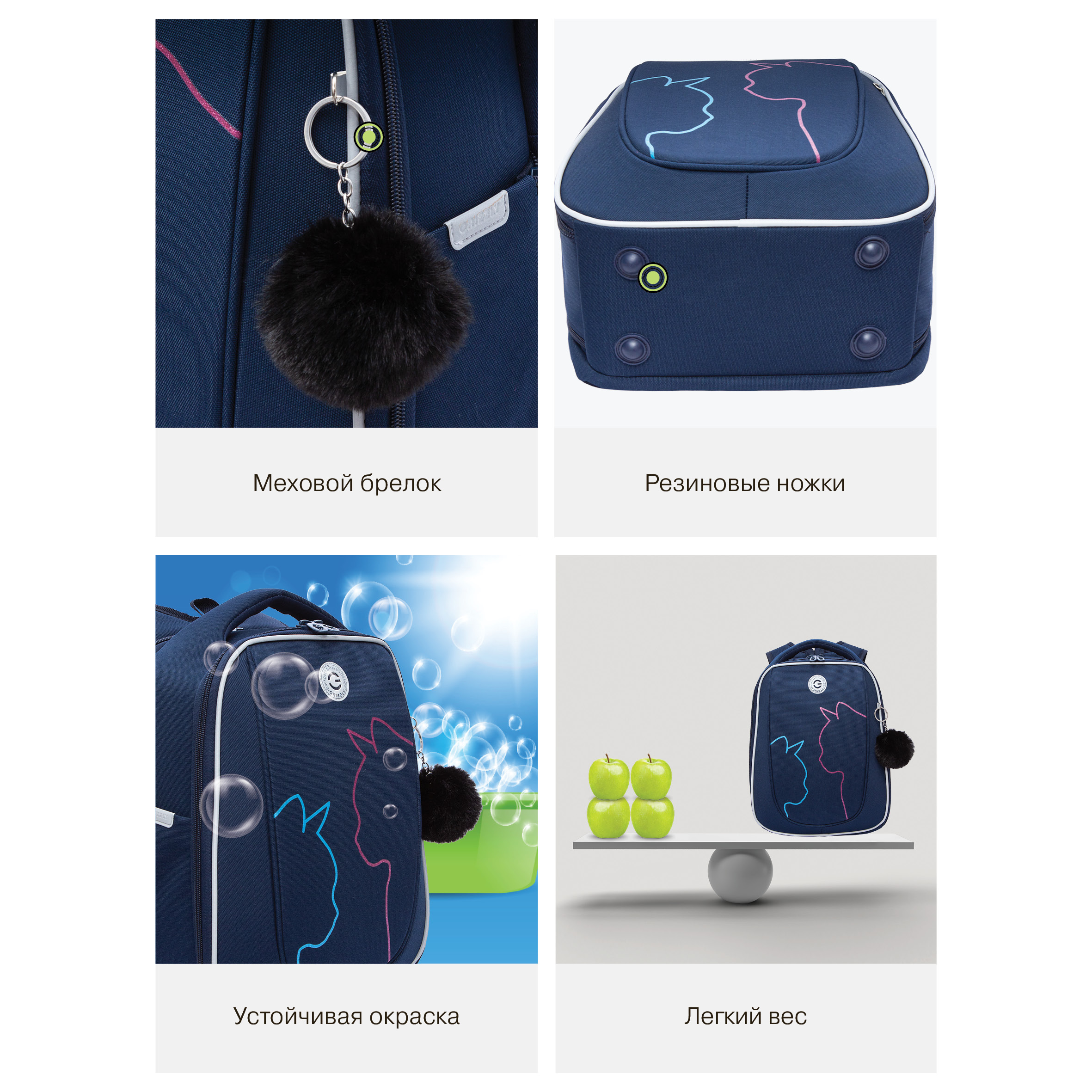 Ранец Grizzly для девочки - фото 12