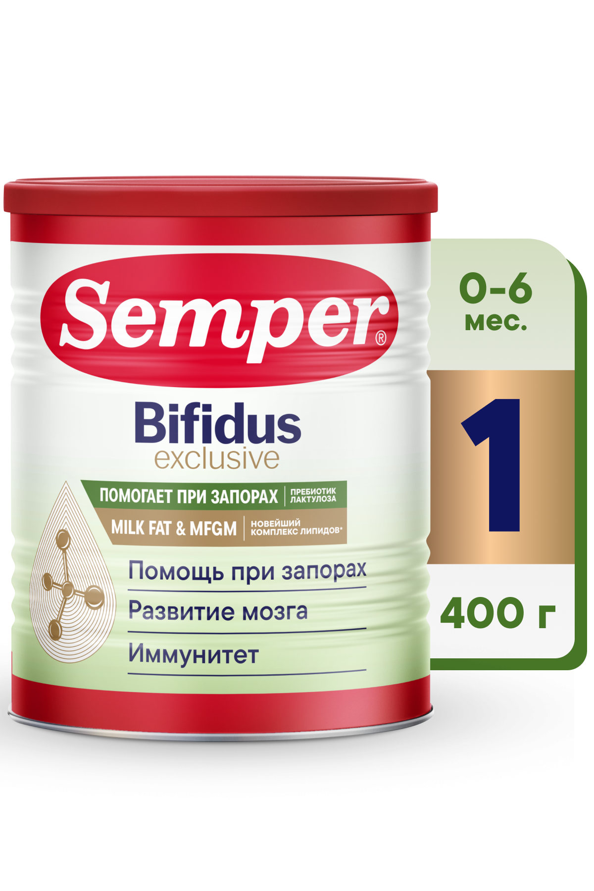 Смесь Semper Bifidus Exclusive 1 400г - фото 1