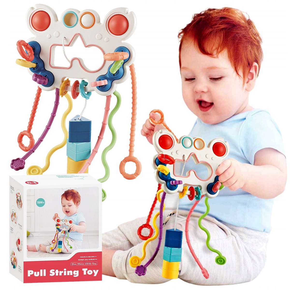 Игрушка ТОТОША бизиборд сортер тянучка Крабик - фото 4