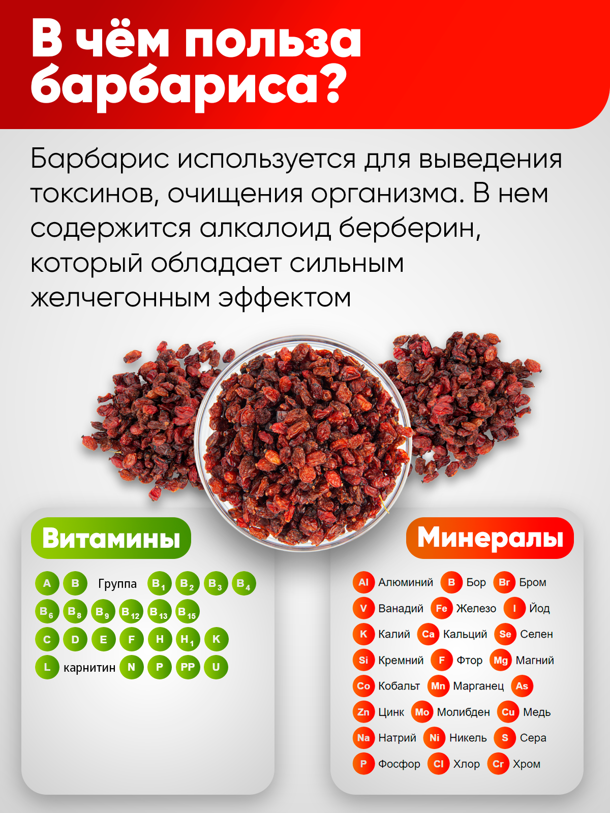 Барбарис иранский сушенный Narmak Барбарис150 - фото 2
