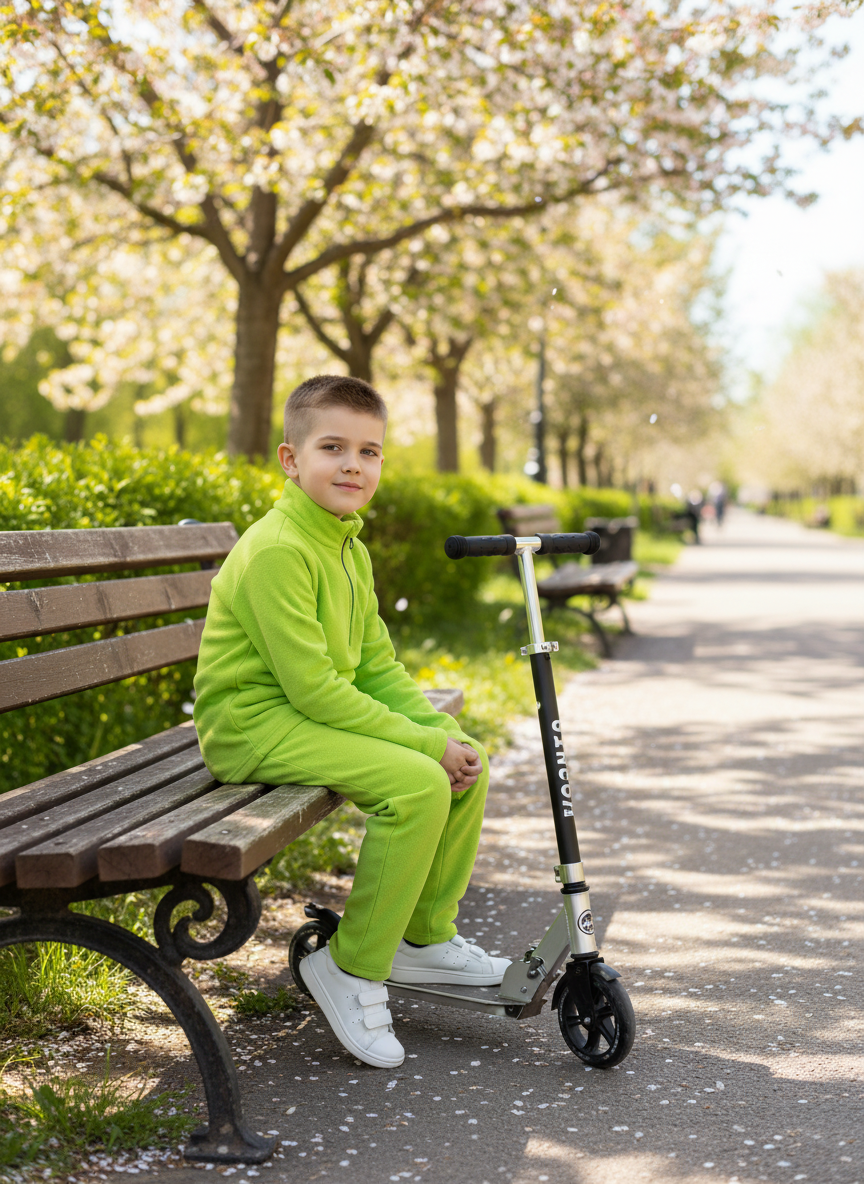 Толстовка и брюки Утенок 7052г(ш) салат - фото 3