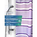 Штора для ванной комнаты и душа VILINA текстильная водоотталкивающая 180х180 см полиэстер