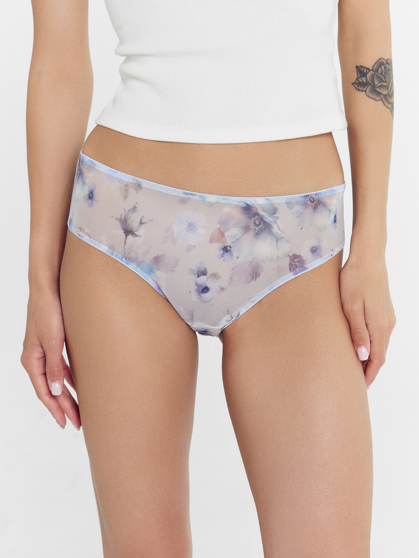 Трусы 2 шт Mark Formelle (Марк Формэль) 412451-2/крупные цветы на сером1 - фото 2