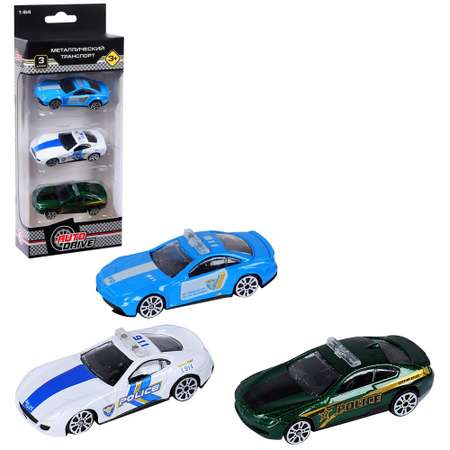 Игровой набор AUTODRIVE Машинки металлические 3шт 1:64