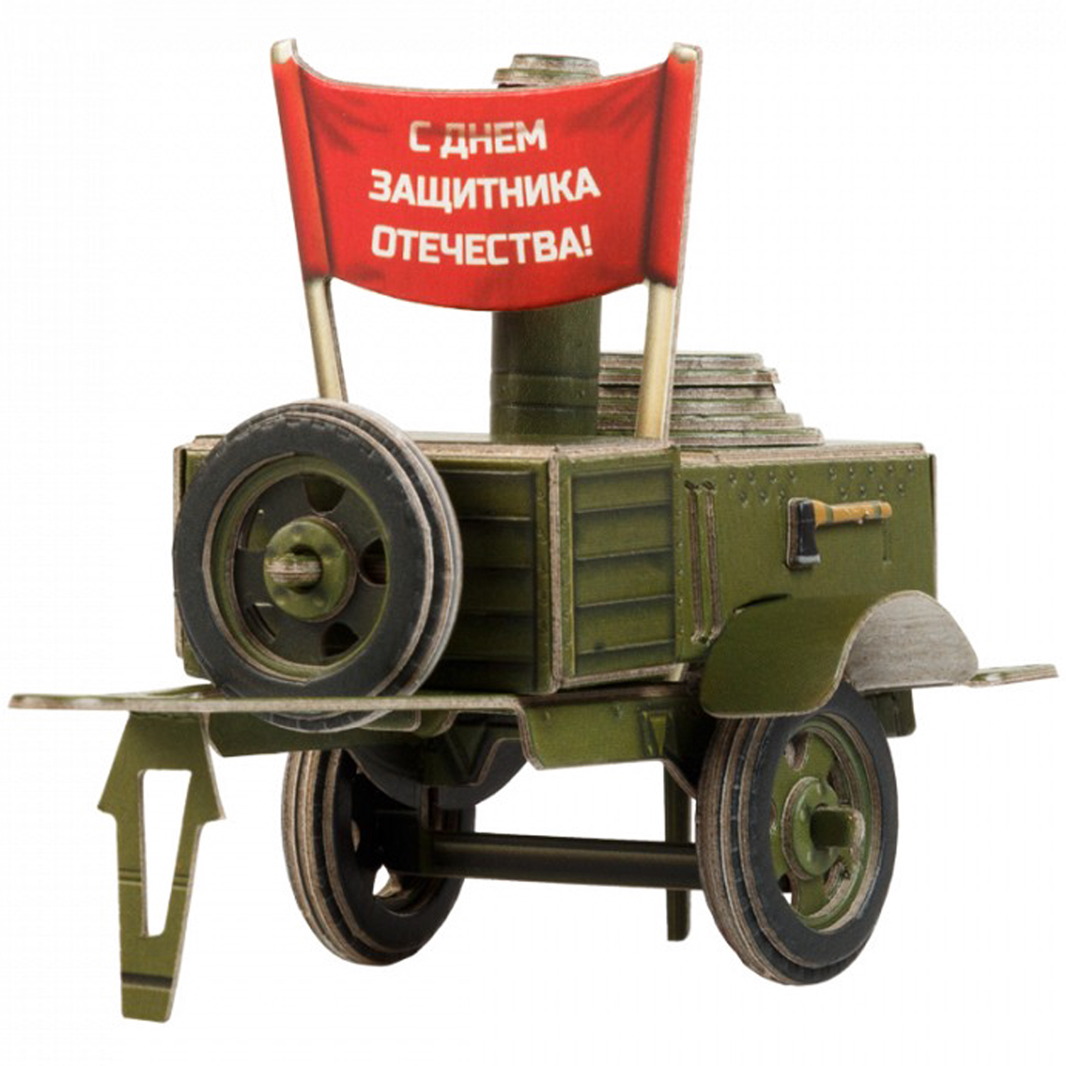 Сборная модель Умная бумага Бронетехника Полевая кухня КП-41 430 430 - фото 1