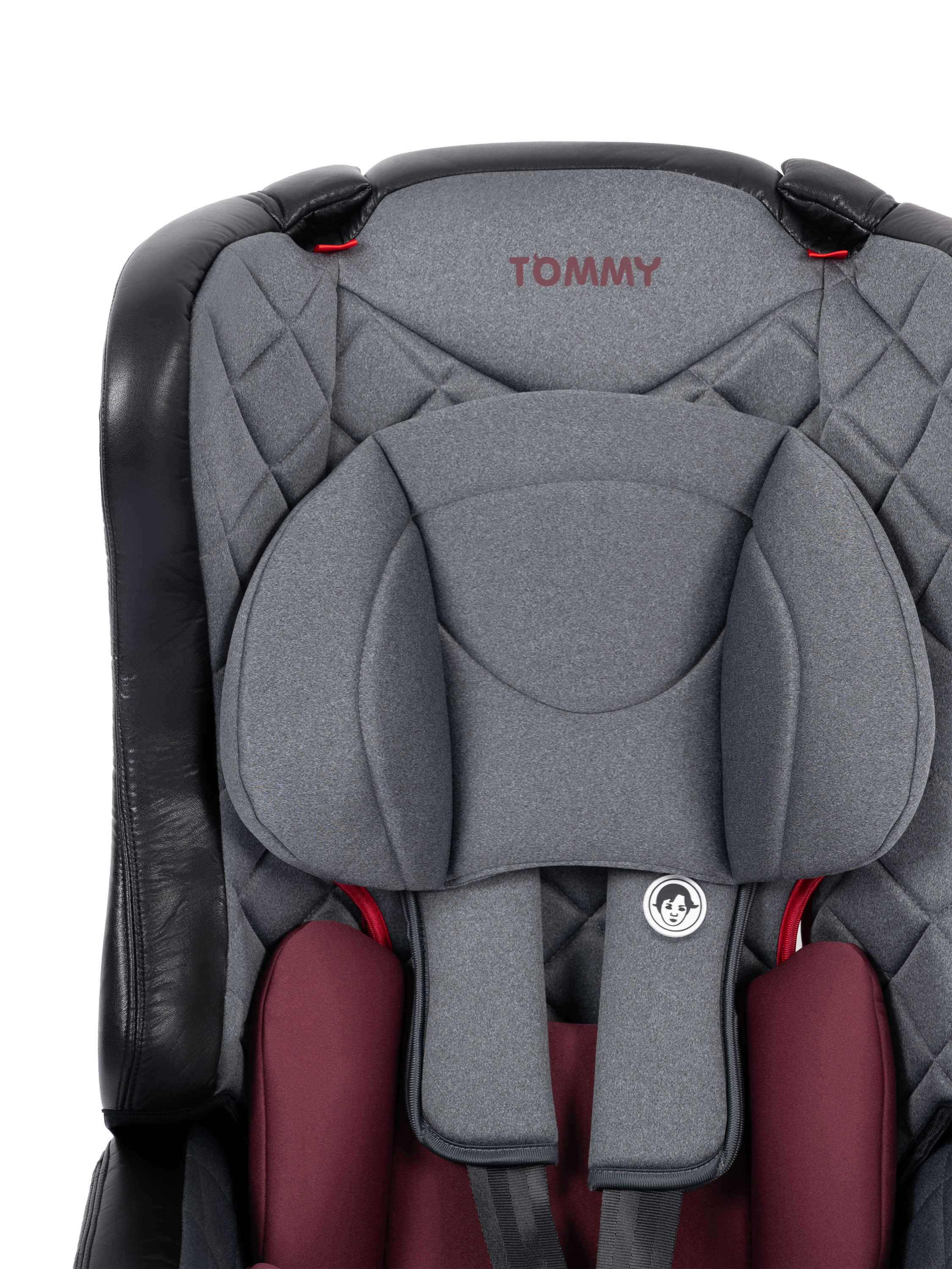 Автокресло TOMMY 1/2/3 (9-36 кг) бордовый - фото 10