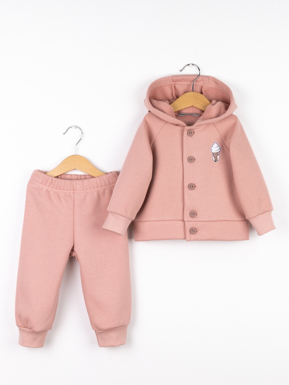 Костюм Baby boom КД561/10-Фпуговицы пудра мороженое - фото 1
