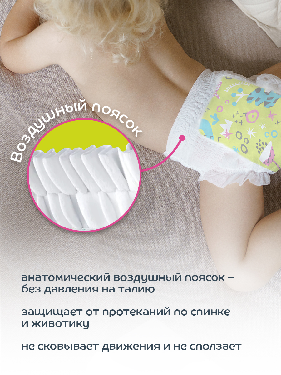 Трусики Lubby Light M (7-10 кг) 48 шт. - фото 4