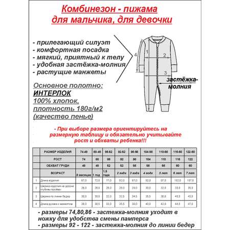 Пижама-комбинезон KOGANKIDS