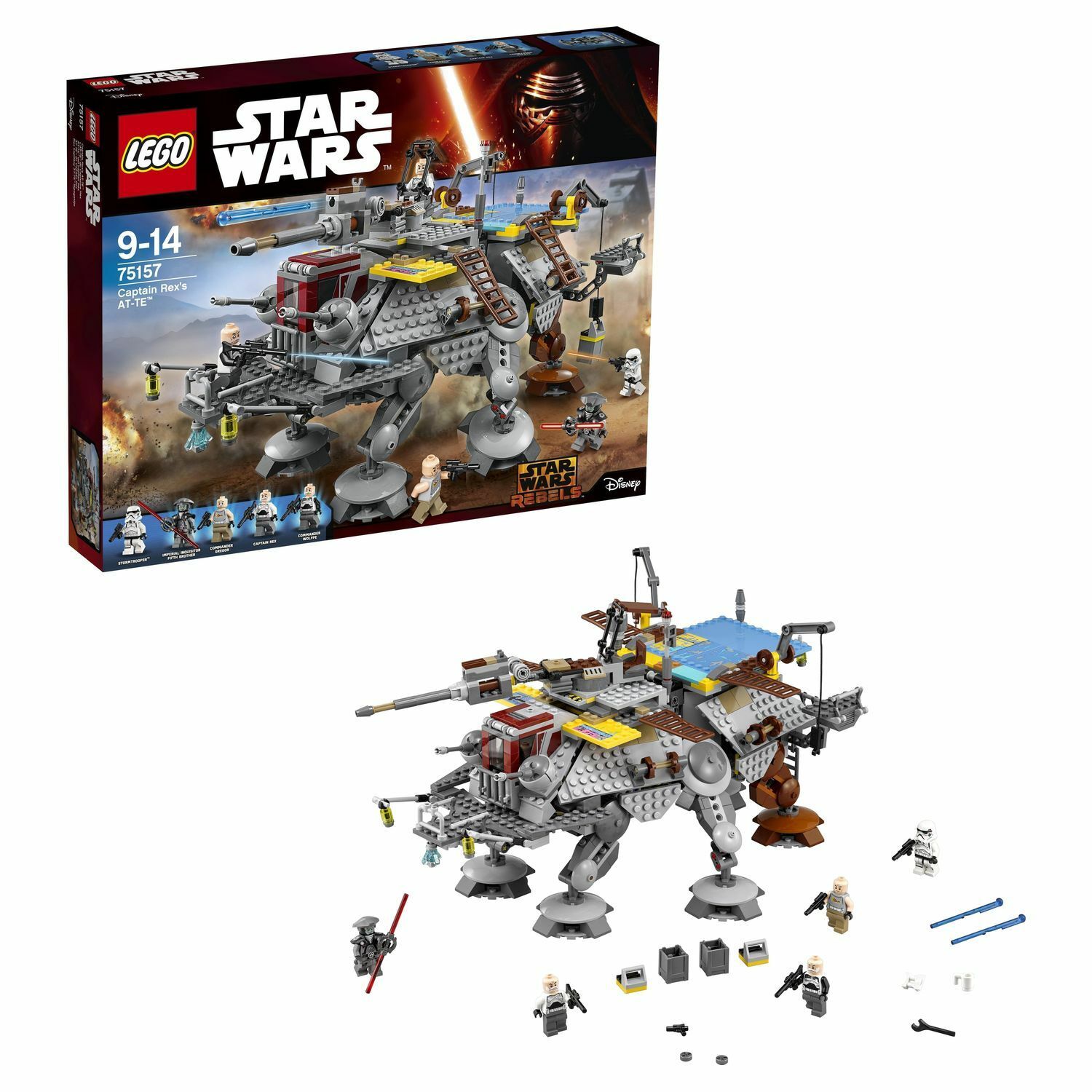 Конструктор LEGO Star Wars Вездеход AT-TE капитана Рекса блочный - фото 1