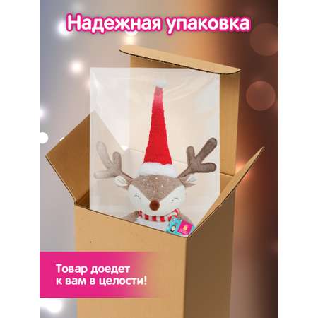 Украшение новогоднее Золотая сказка Веселый олененок на стол