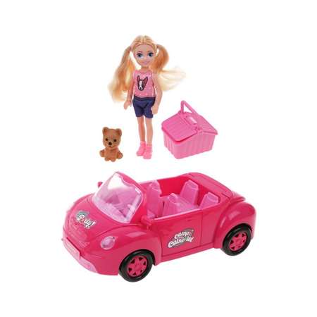 Игровой набор Наша Игрушка машинки розовый