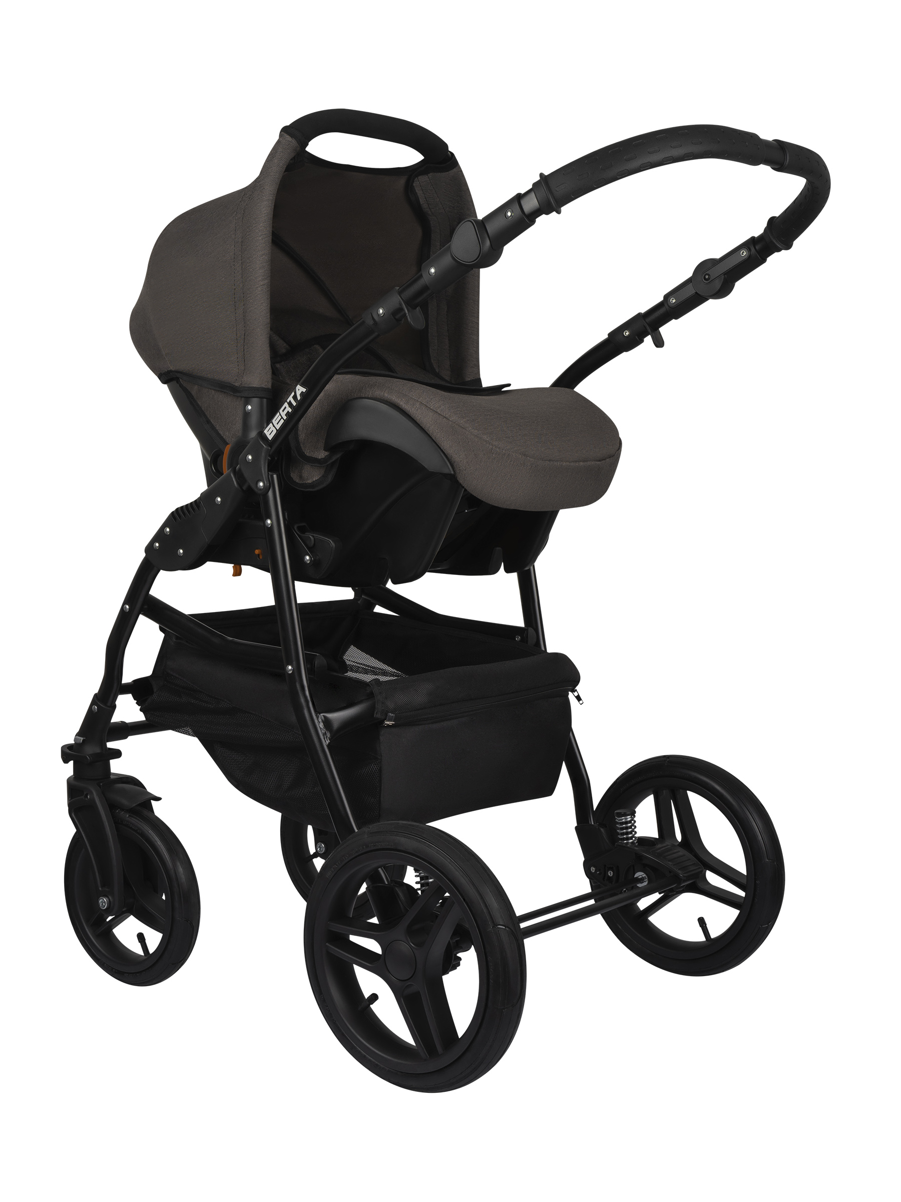 Коляска 3в1 Alis Berta 11 светло-коричневый - фото 3