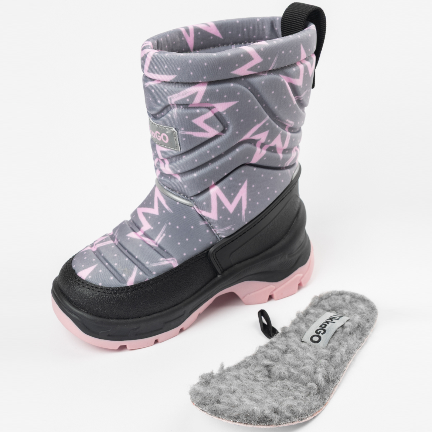 Сапоги TikkaGo 4K21_28512-1_grey-pink - фото 6