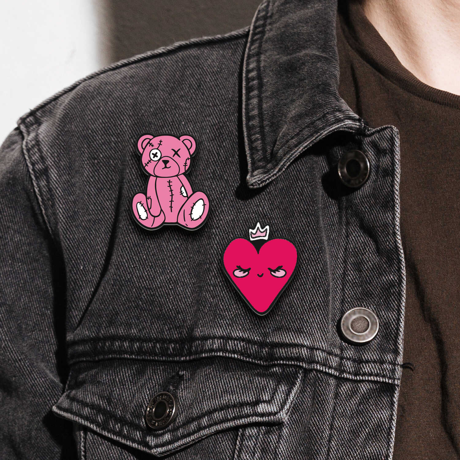 Значок Феникс + Розовый микс 2 шт. - фото 4