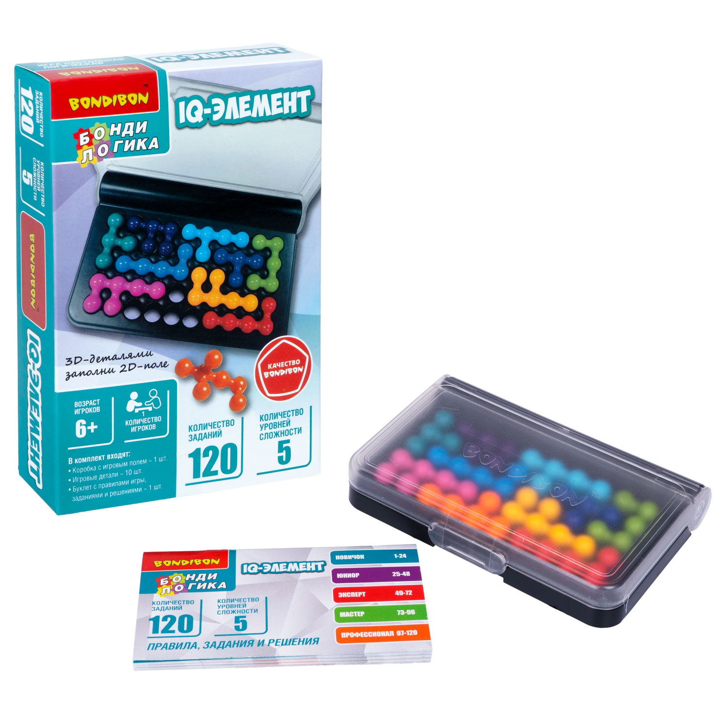 Настольная игра Bondibon логическая IQ-ЭЛЕМЕНТ - фото 6